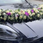 گل آرایی ماشین عروس ودسته گل عروس